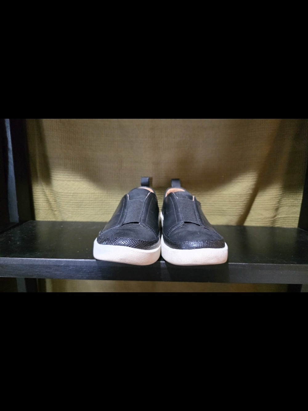 Vionic Slip-On Sneakers in Black and White